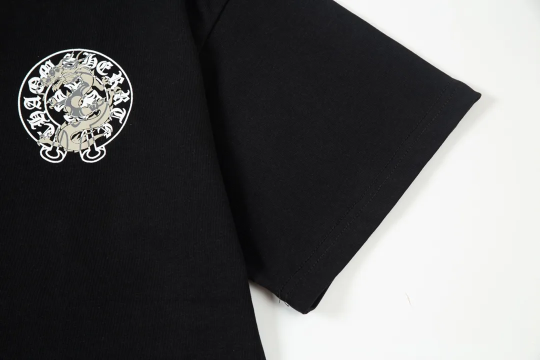 Chrome Hearts/ Logo Same Style T Versatile : Black Size：XS~L